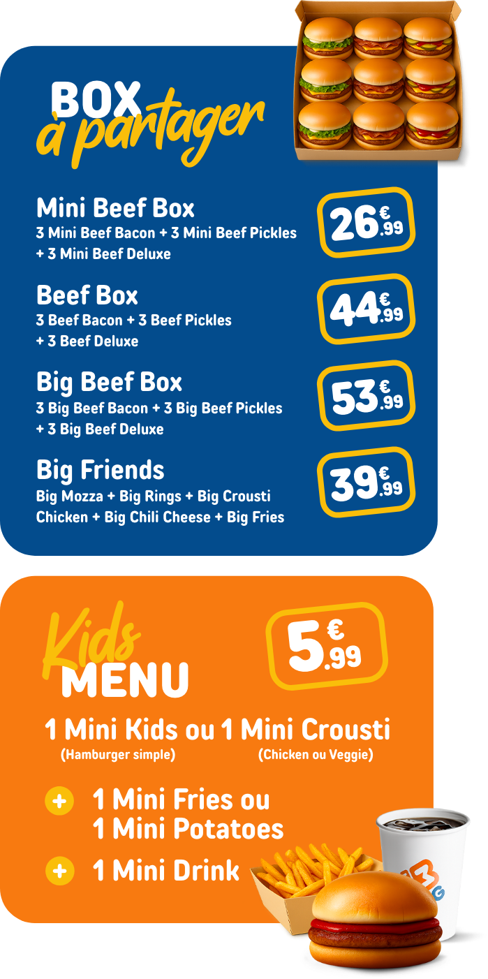 MENU KIDS